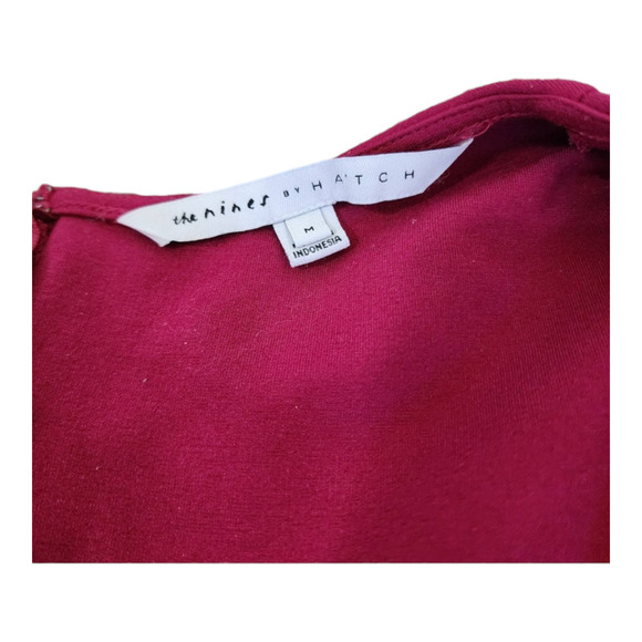 The Nines by Hatch Vibrant Pink Fuchsia Maternity Dress women's size medium - Picture 3 of 6